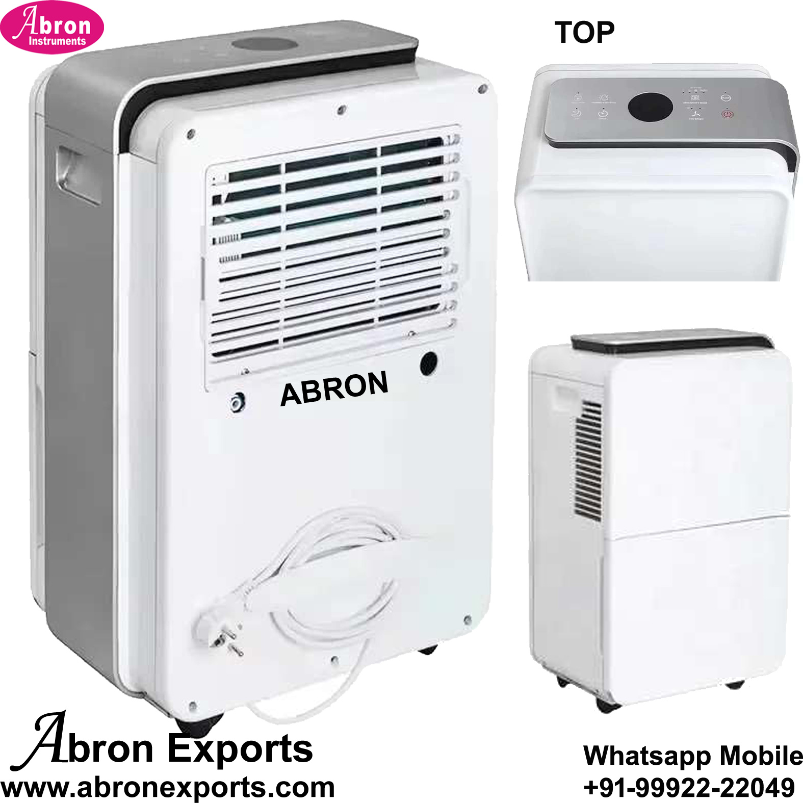 Dehumidifier 20 Liters Per Day Large Capacity Removable Tank & Washable Filter for Fresh Air Abron AC-367DH20 